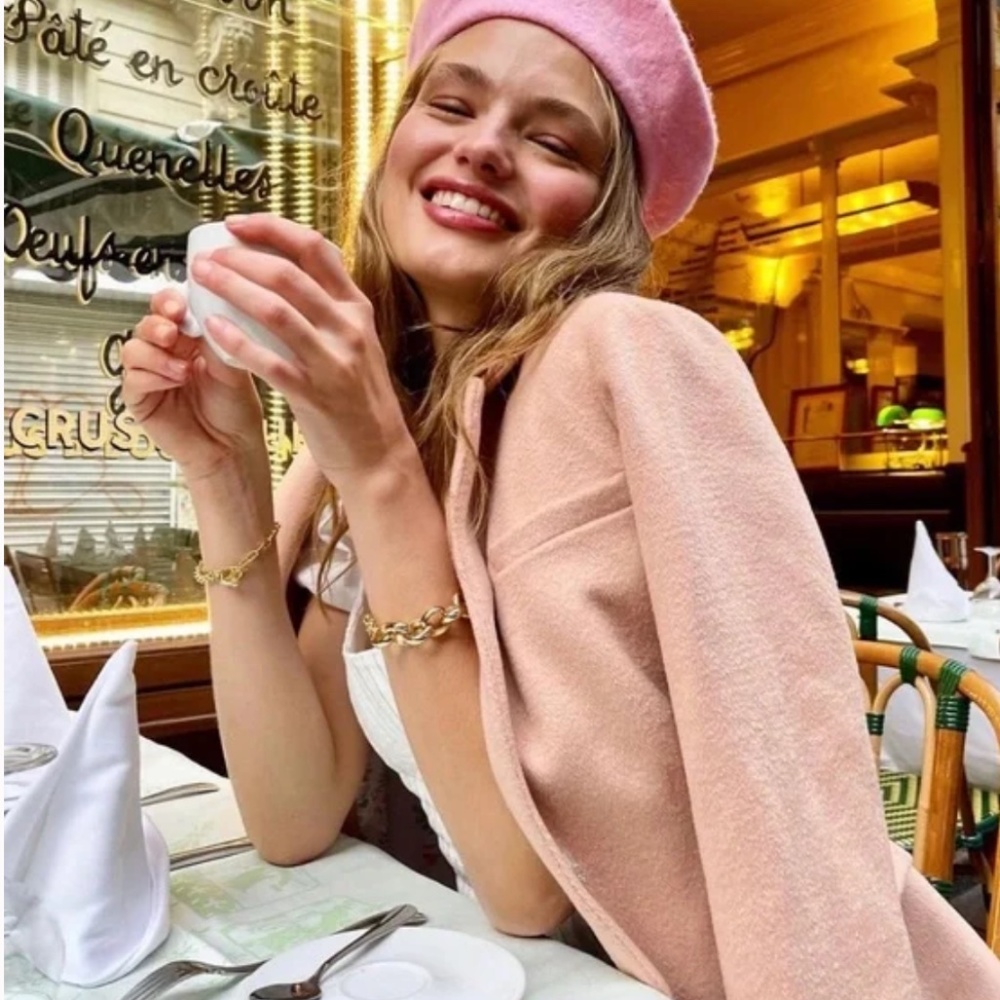 LSF LoveShackFancy Lula blazer pink size 10 NWT